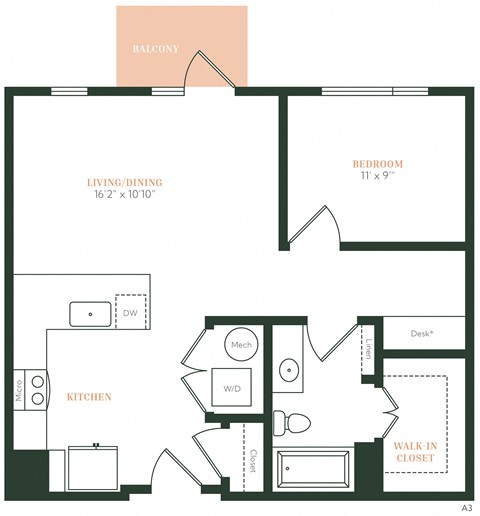 A5 - 1 bed 1 bath